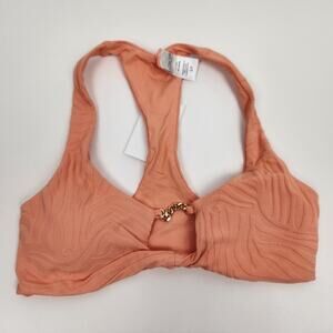 L*Space Jaylo Bikini Top in Tangy Orange Size Small NWT